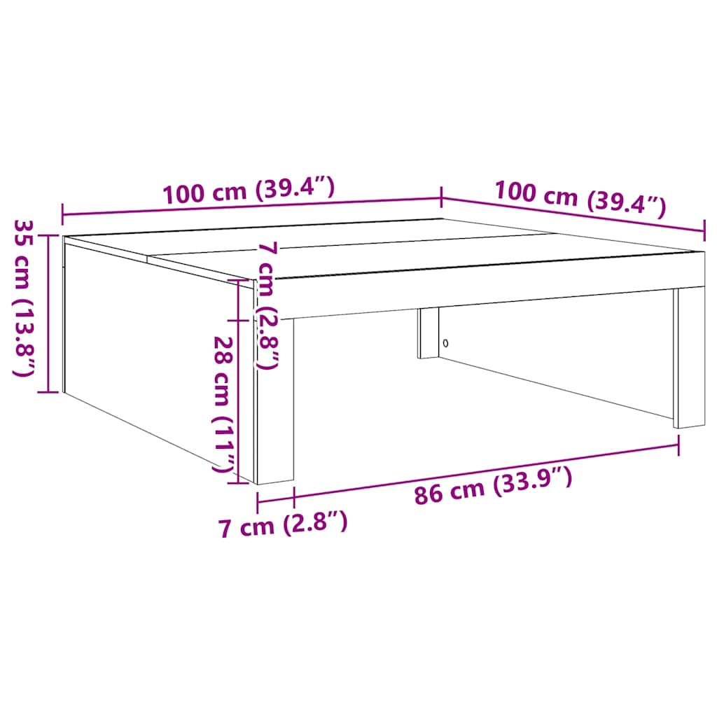 Mesa De Centro Madera Contrachapada