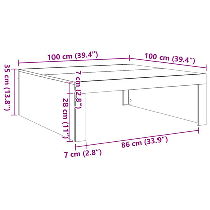 Mesa De Centro Madera Contrachapada
