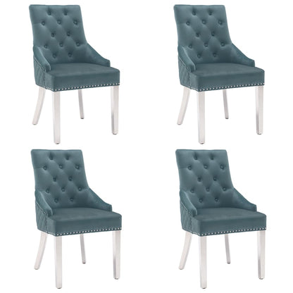 Sillas De Comedor 2 Unidades De Terciopelo