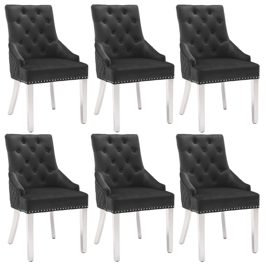 Sillas De Comedor 2 Unidades De Terciopelo