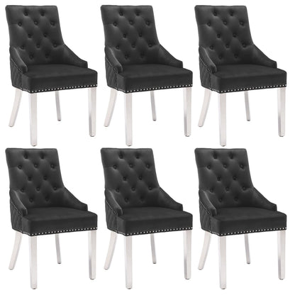 Sillas De Comedor 2 Unidades De Terciopelo