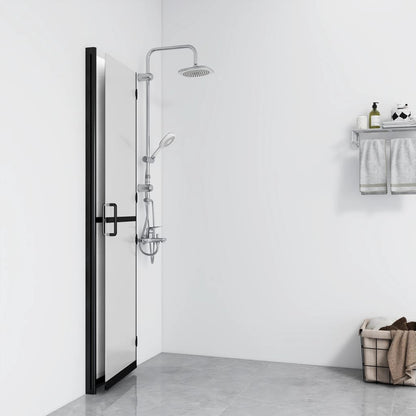 Mampara De Ducha Plegable Vidrio Esg Esmerilado