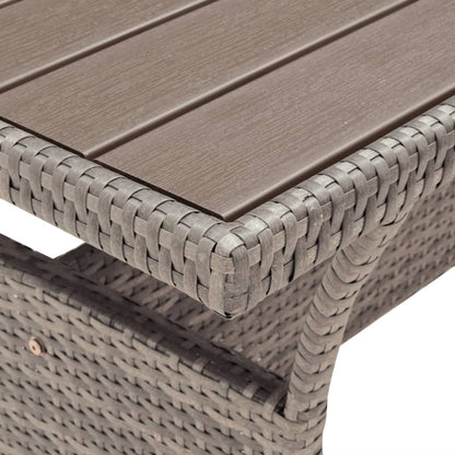 Mesa De Jardín Ratán Sintético