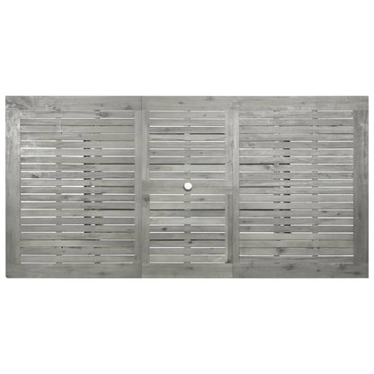 Mesa De Comedor Jardín Madera Maciza Acacia (150-200)X100X75Cm