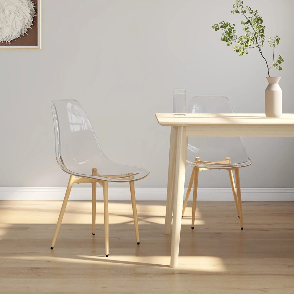 Sillas De Comedor 4 Unidades Transparente Pet