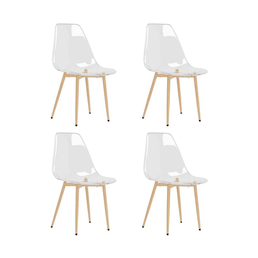 Sillas De Comedor 4 Unidades Transparente Pet