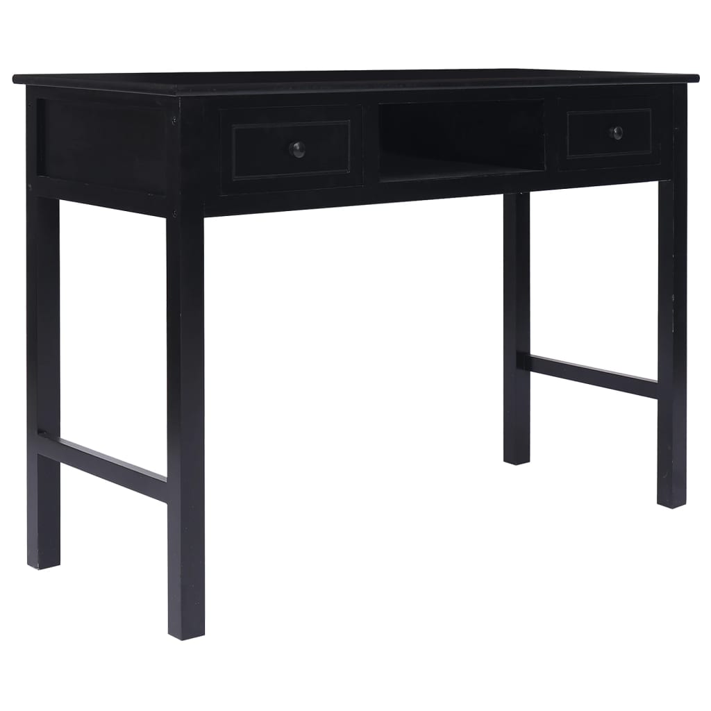Escritorio De Madera Maciza De Paulownia 108X45X76 Cm
