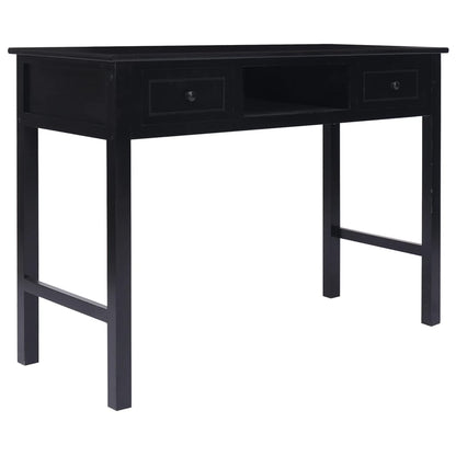 Escritorio De Madera Maciza De Paulownia 108X45X76 Cm