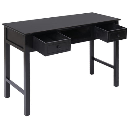 Escritorio De Madera Maciza De Paulownia 108X45X76 Cm