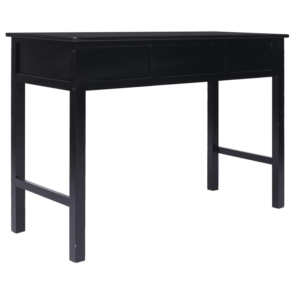 Escritorio De Madera Maciza De Paulownia 108X45X76 Cm