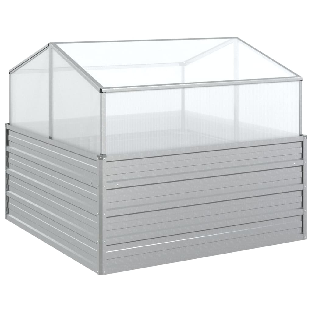 Arriate Con Invernadero Plateado 100X100X85 Cm