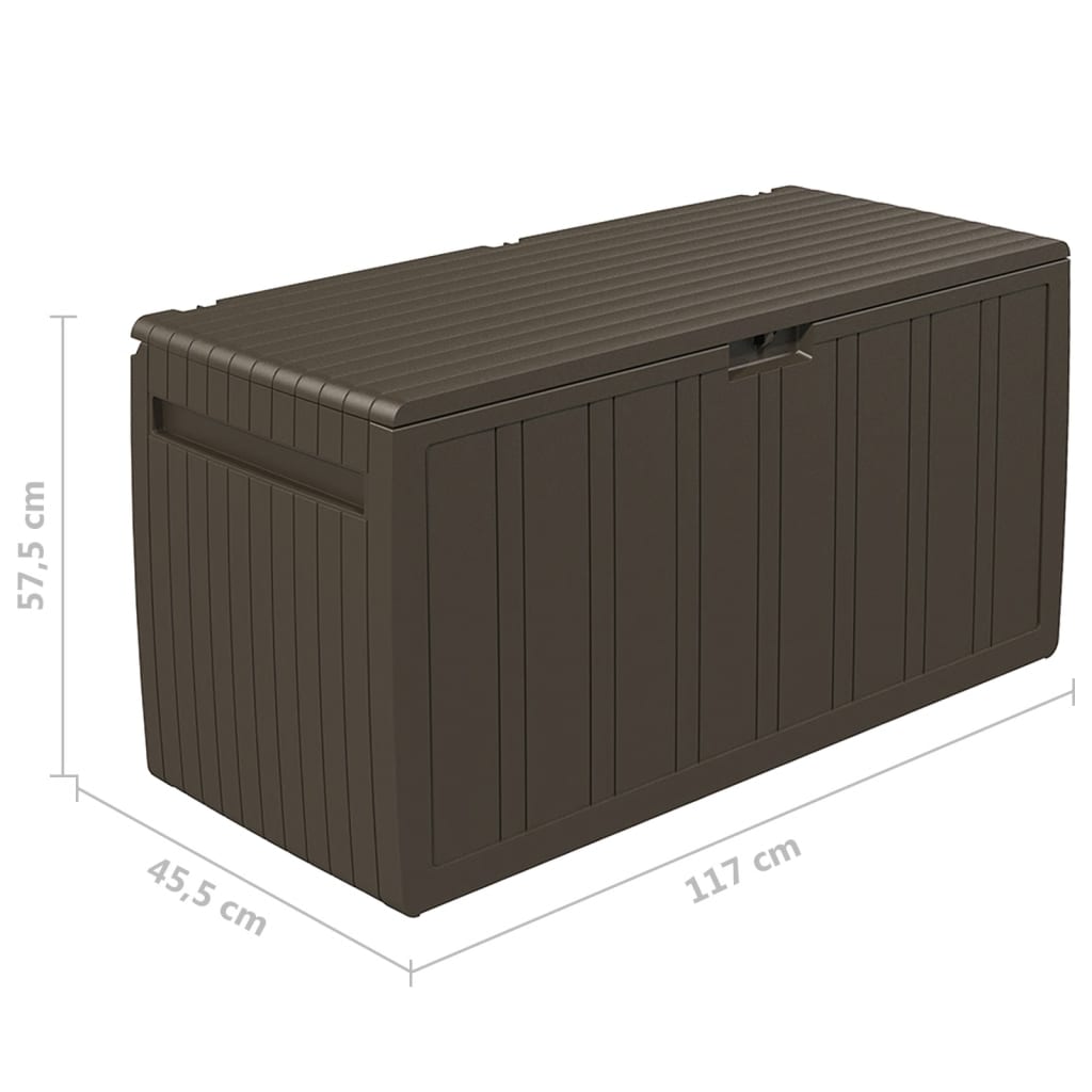 Caja De Cojines Marrón 270 L 117X45,5X57,5 Cm