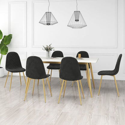 Sillas De Comedor 6 Uds Terciopelo