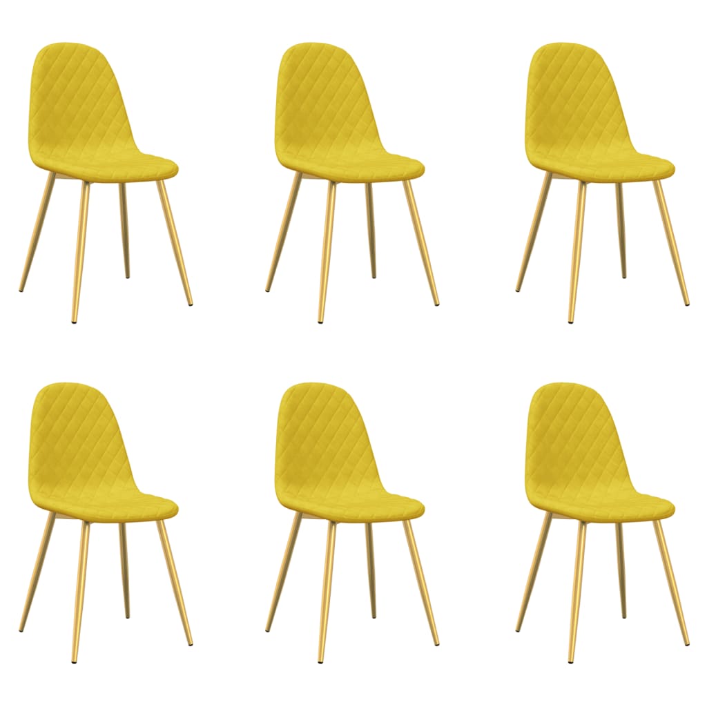 Sillas De Comedor 6 Uds Terciopelo