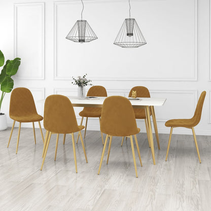 Sillas De Comedor 6 Uds Terciopelo