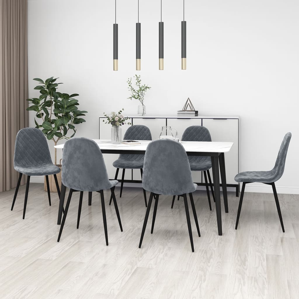 Sillas De Comedor 4 Uds Terciopelo
