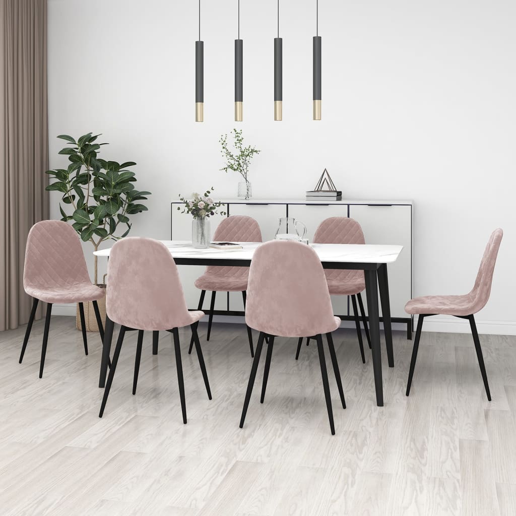 Sillas De Comedor 4 Uds Terciopelo