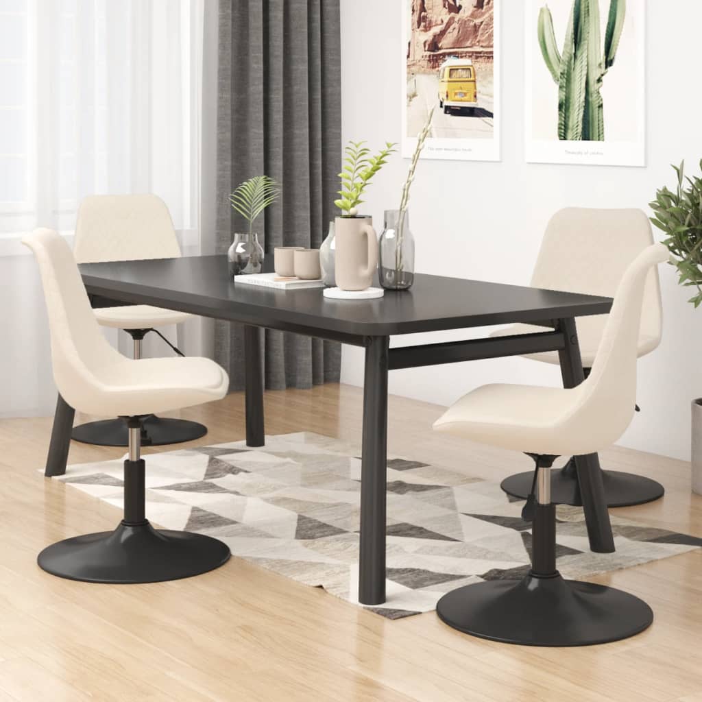 Sillas De Comedor Giratorias 4 Unidades Terciopelo Color