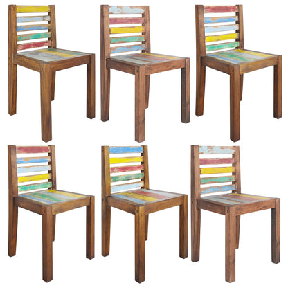Sillas De Comedor 2 Unidades Madera Maciza Reciclada