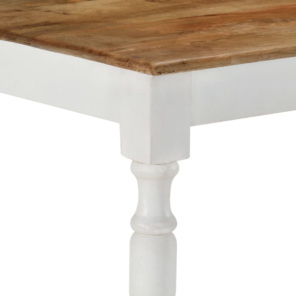 Mesa De Comedor Madera Maciza De Mango