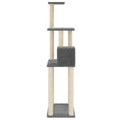 Rascador Para Gatos Con Postes De Sisal 147 Cm