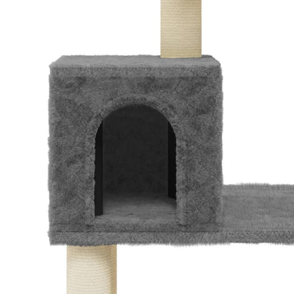 Rascador Para Gatos Con Postes De Sisal 147 Cm