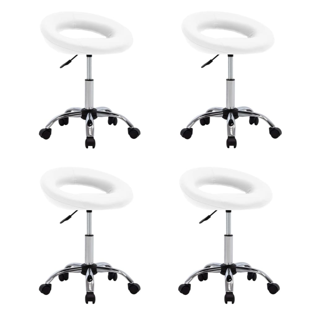 Silla De Comedor Giratoria De Cuero Sintética