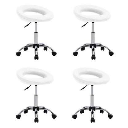 Silla De Comedor Giratoria De Cuero Sintética