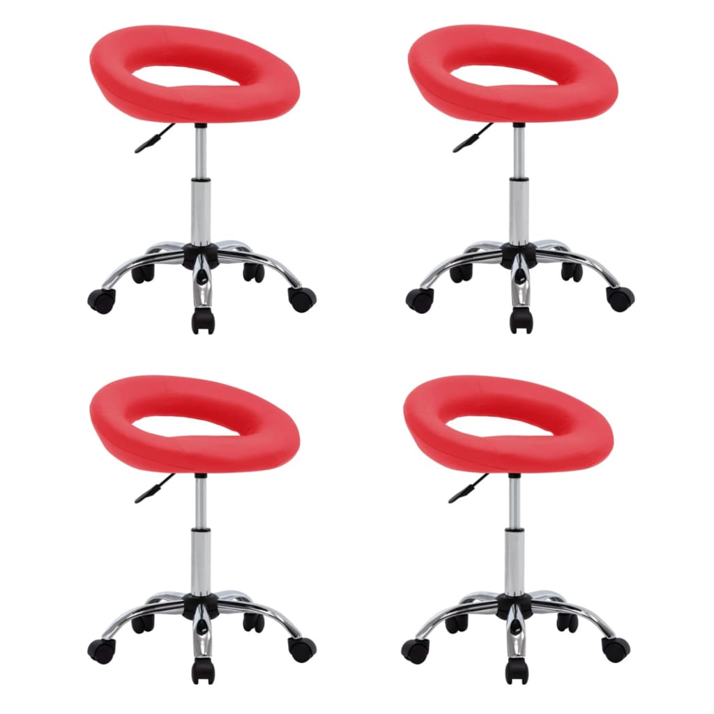 Silla De Comedor Giratoria De Cuero Sintética