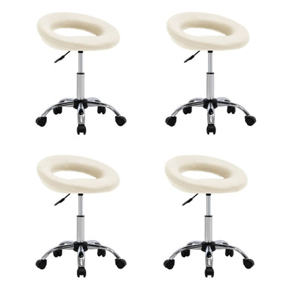 Silla De Comedor Giratoria De Cuero Sintética