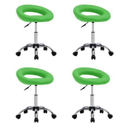 Silla De Comedor Giratoria De Cuero Sintética
