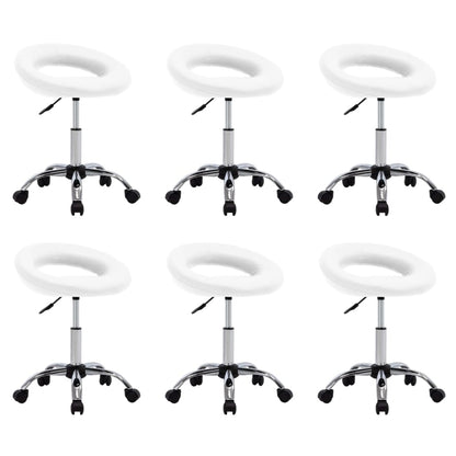 Silla De Comedor Giratoria De Cuero Sintética