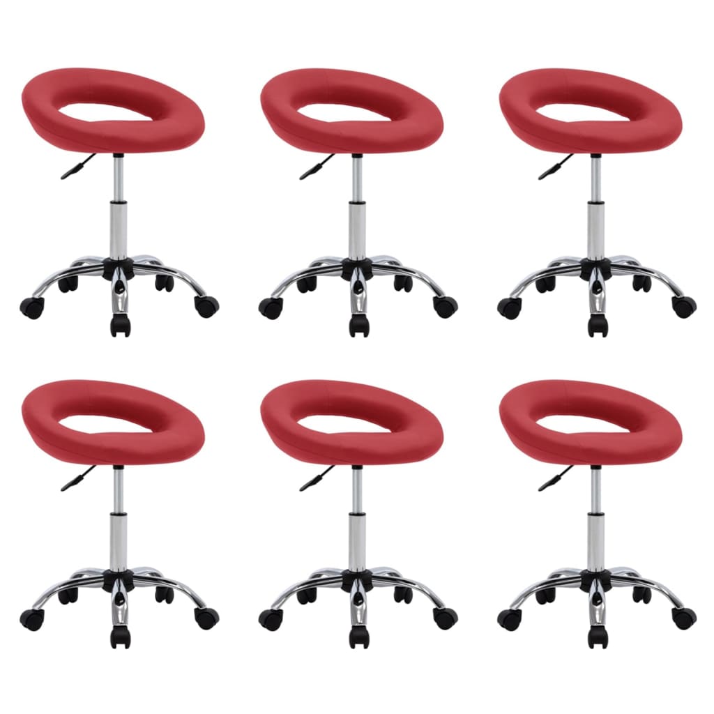 Silla De Comedor Giratoria De Cuero Sintética
