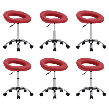 Silla De Comedor Giratoria De Cuero Sintética