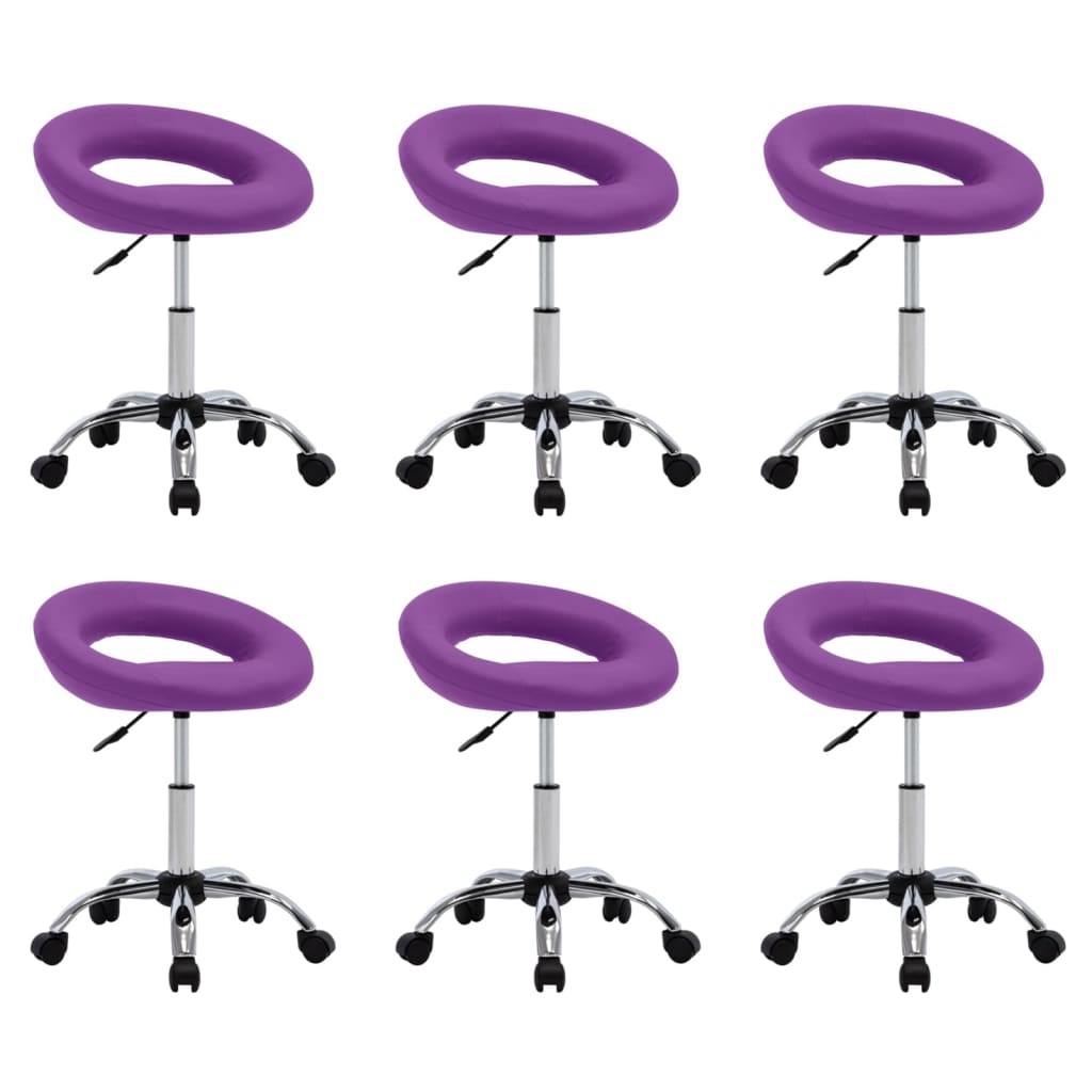 Silla De Comedor Giratoria De Cuero Sintética