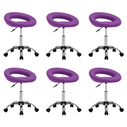 Silla De Comedor Giratoria De Cuero Sintética