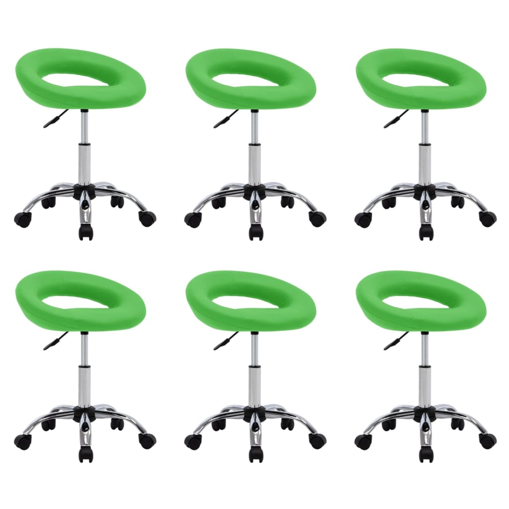 Silla De Comedor Giratoria De Cuero Sintética