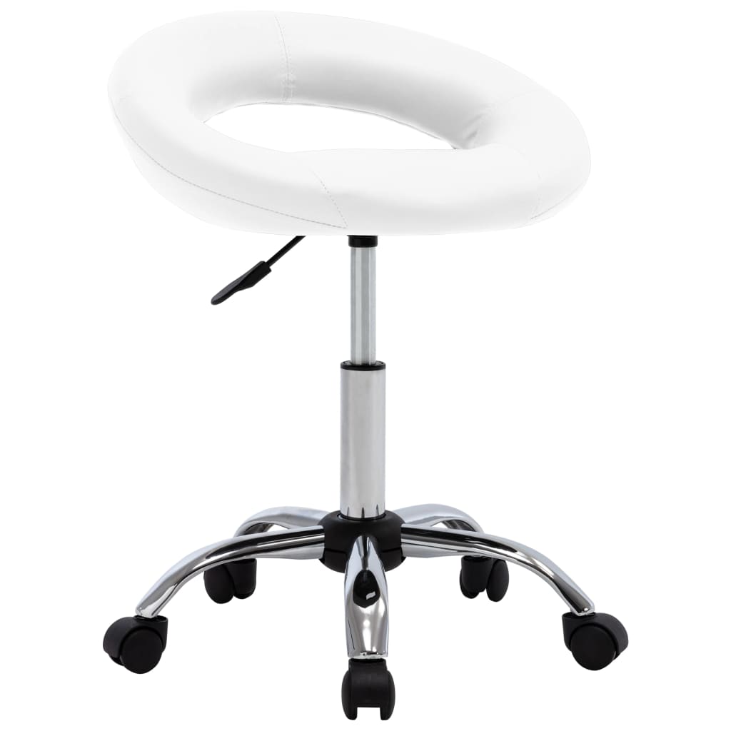 Silla De Comedor Giratoria De Cuero Sintética