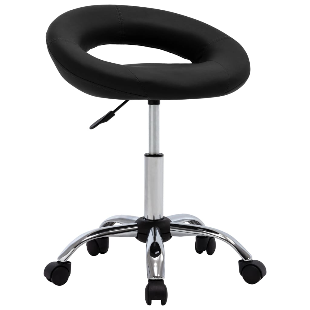 Silla De Comedor Giratoria De Cuero Sintética