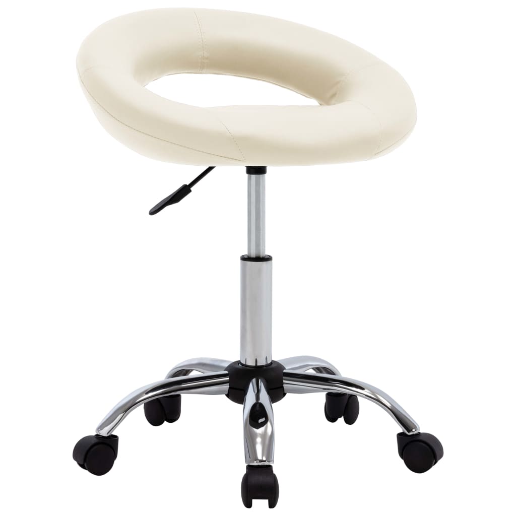 Silla De Comedor Giratoria De Cuero Sintética