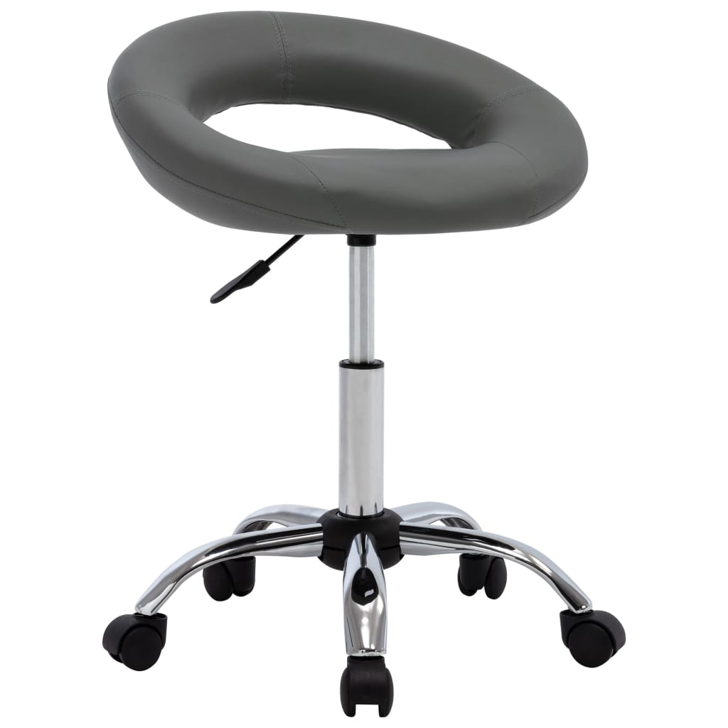 Silla De Comedor Giratoria De Cuero Sintética