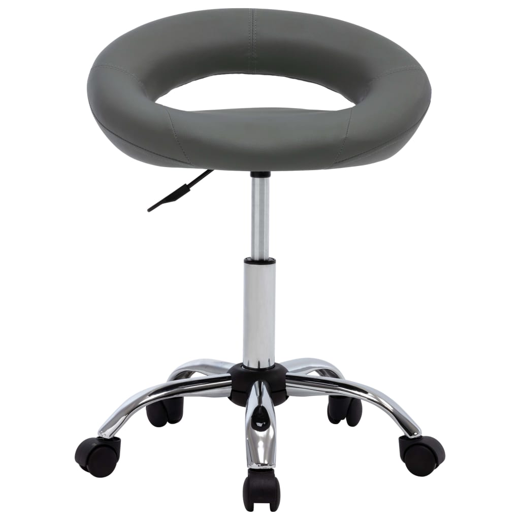 Silla De Comedor Giratoria De Cuero Sintética