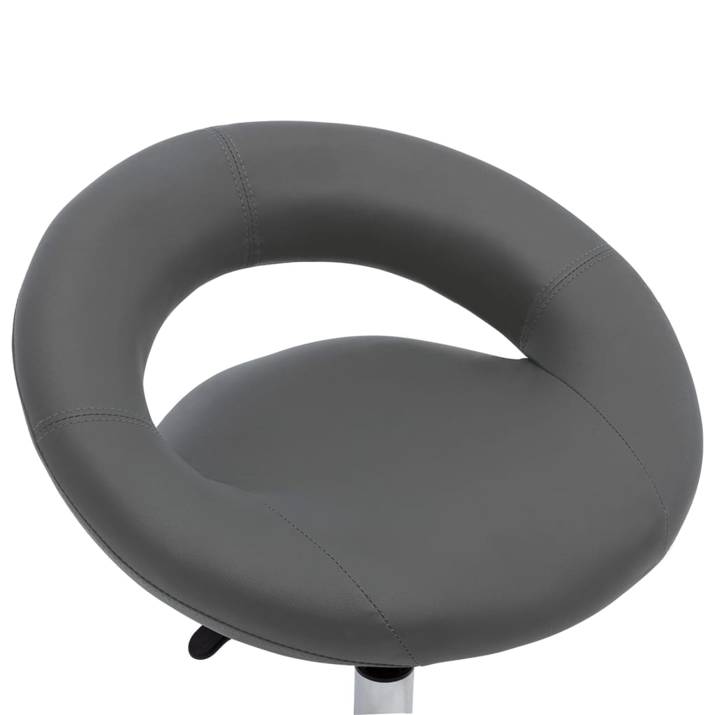 Silla De Comedor Giratoria De Cuero Sintética