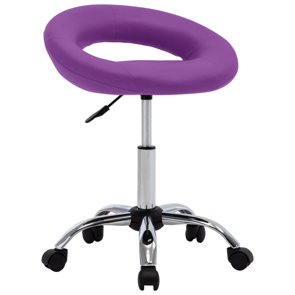 Silla De Comedor Giratoria De Cuero Sintética