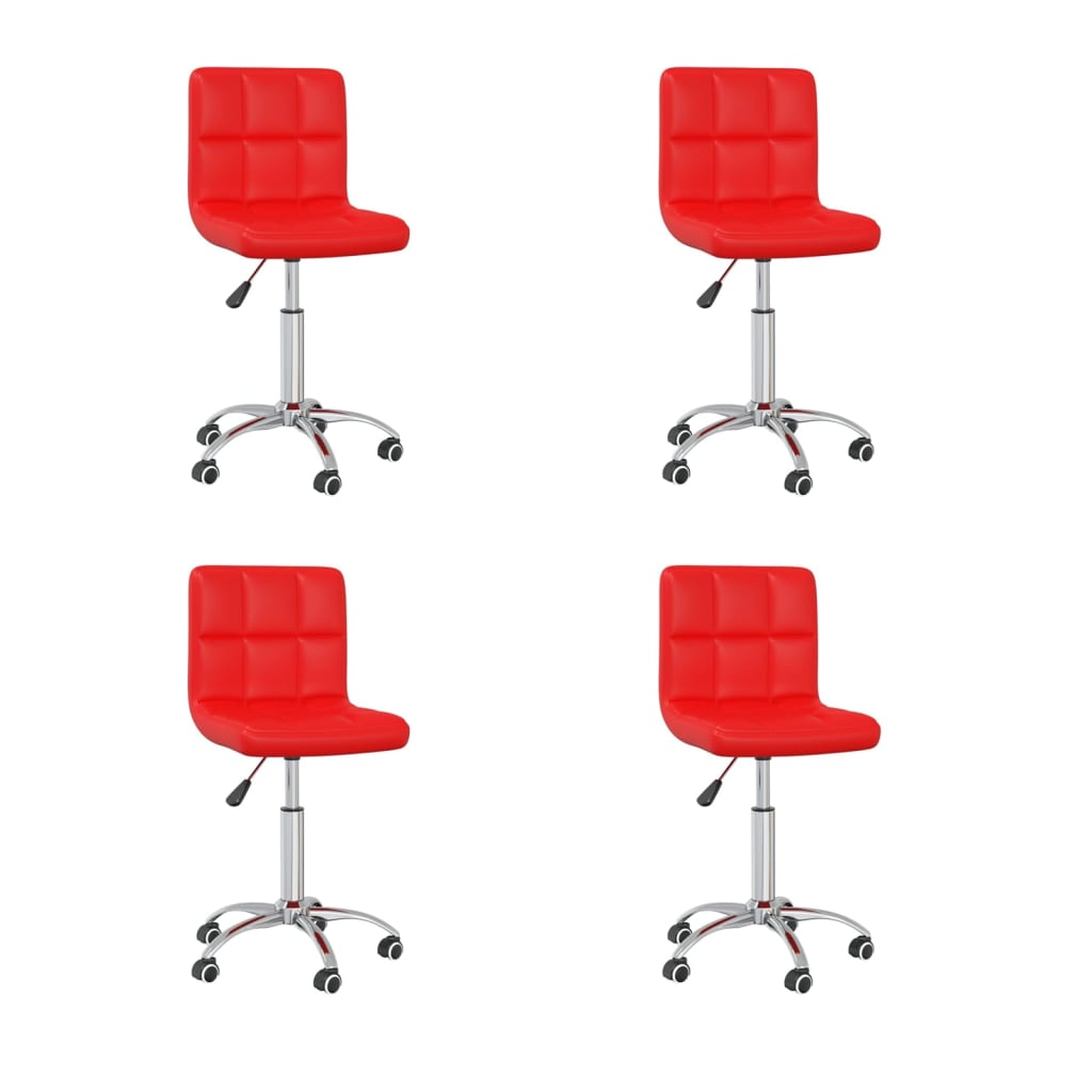 Silla De Comedor Giratoria Cuero Sintético