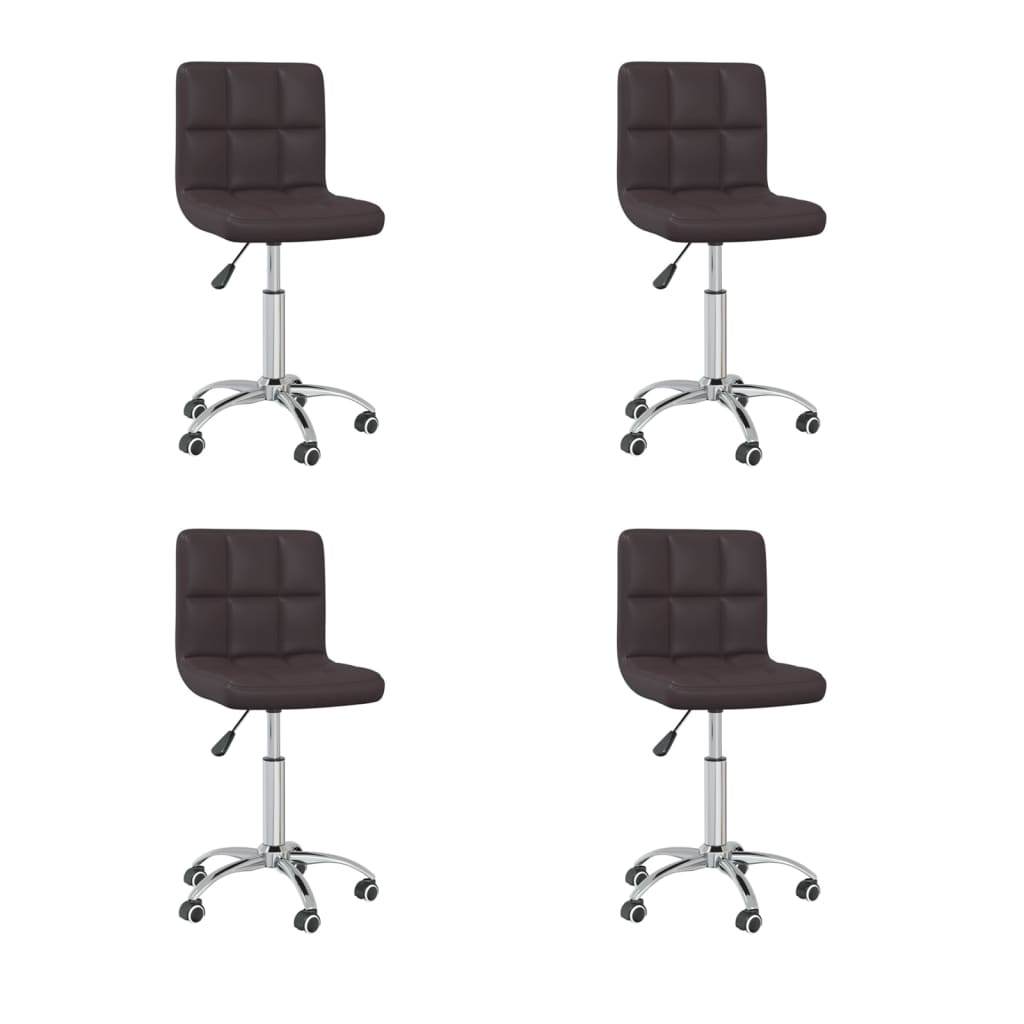Silla De Comedor Giratoria Cuero Sintético