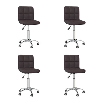 Silla De Comedor Giratoria Cuero Sintético