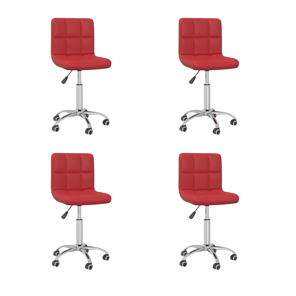 Silla De Comedor Giratoria Cuero Sintético