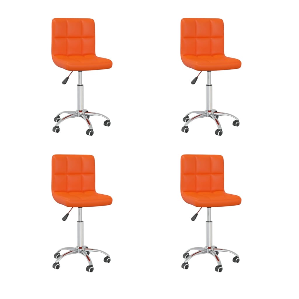 Silla De Comedor Giratoria Cuero Sintético
