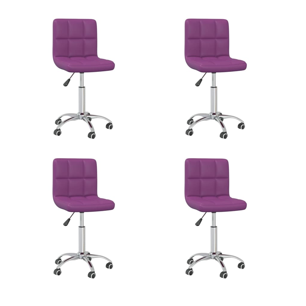 Silla De Comedor Giratoria Cuero Sintético